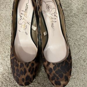 Libby Eldeman cheetah print heels size 9